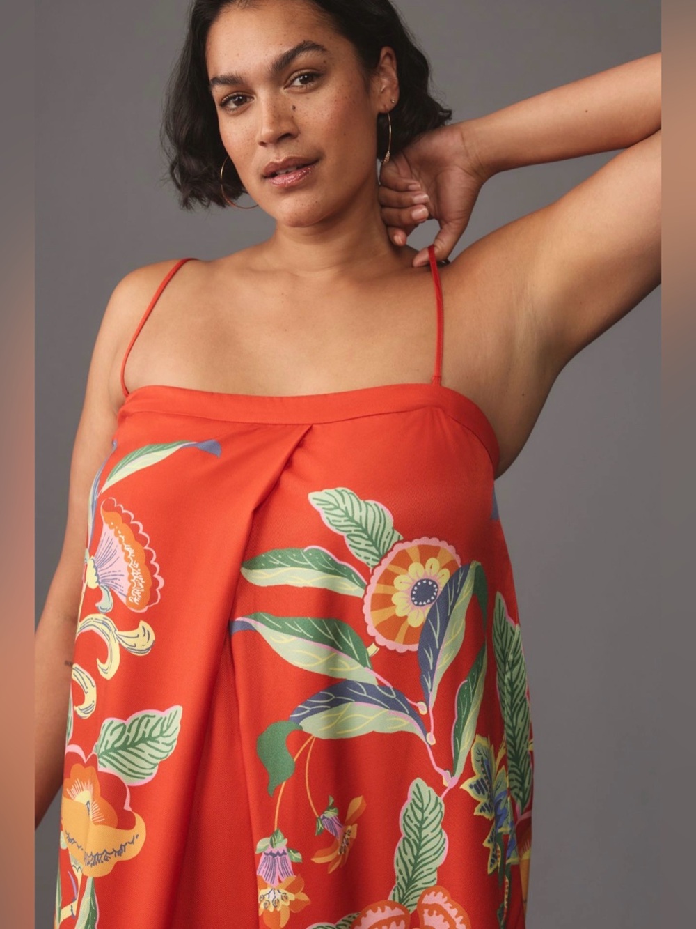 Anthropologie Pleated Column Midi Dress - Picture 7 of 13
